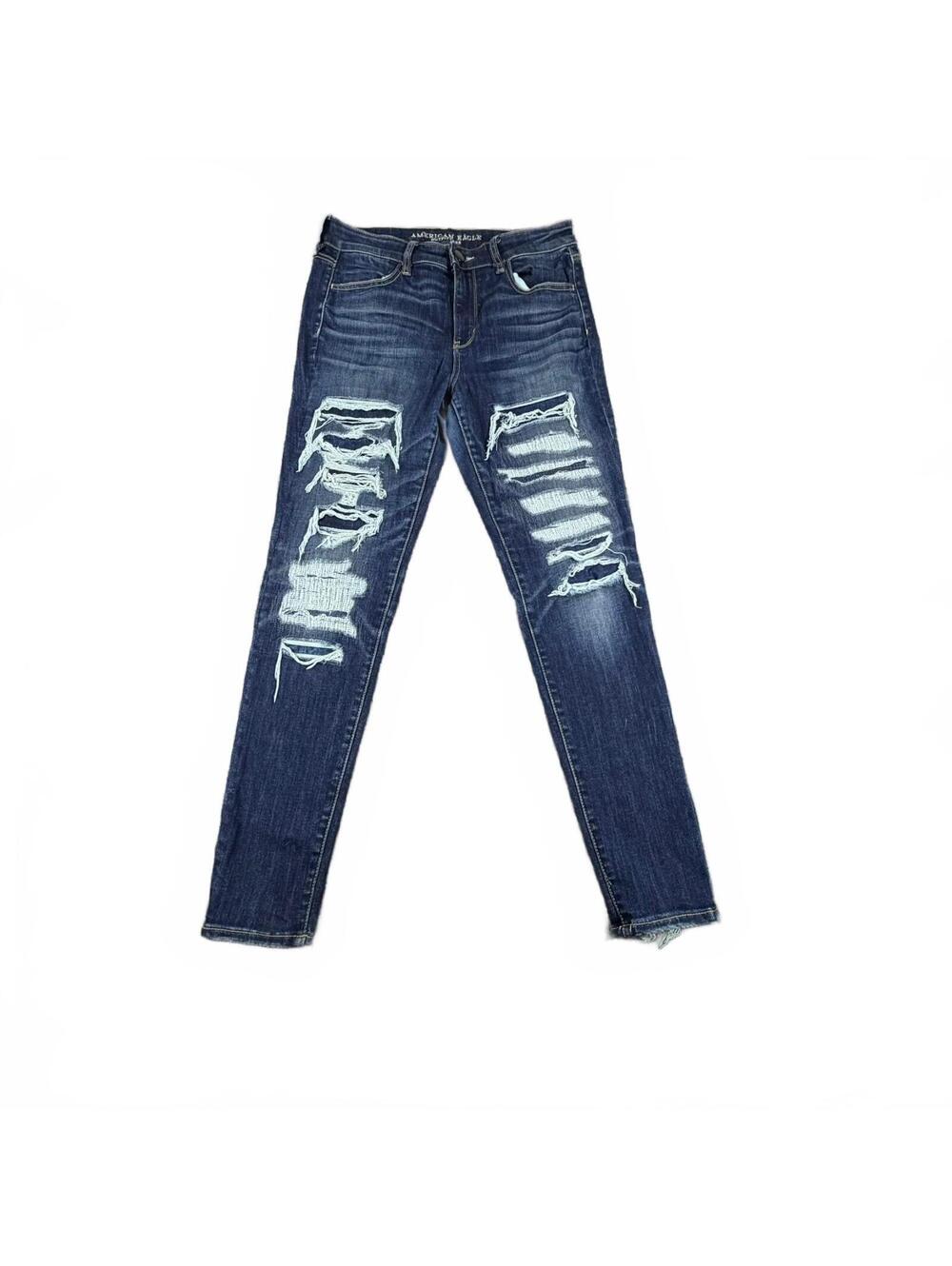 American Eagle Women's Hi-Rise Distressed Jegging Jeans Size 10 Regular